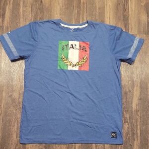 Italia Blue Men's Graphic Tee